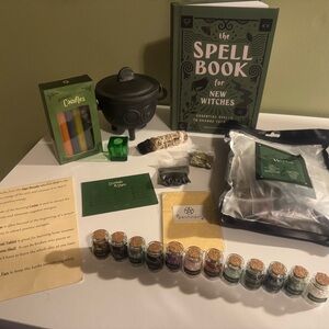 SOLD Witchcraft Spell Kit with Book and Candles